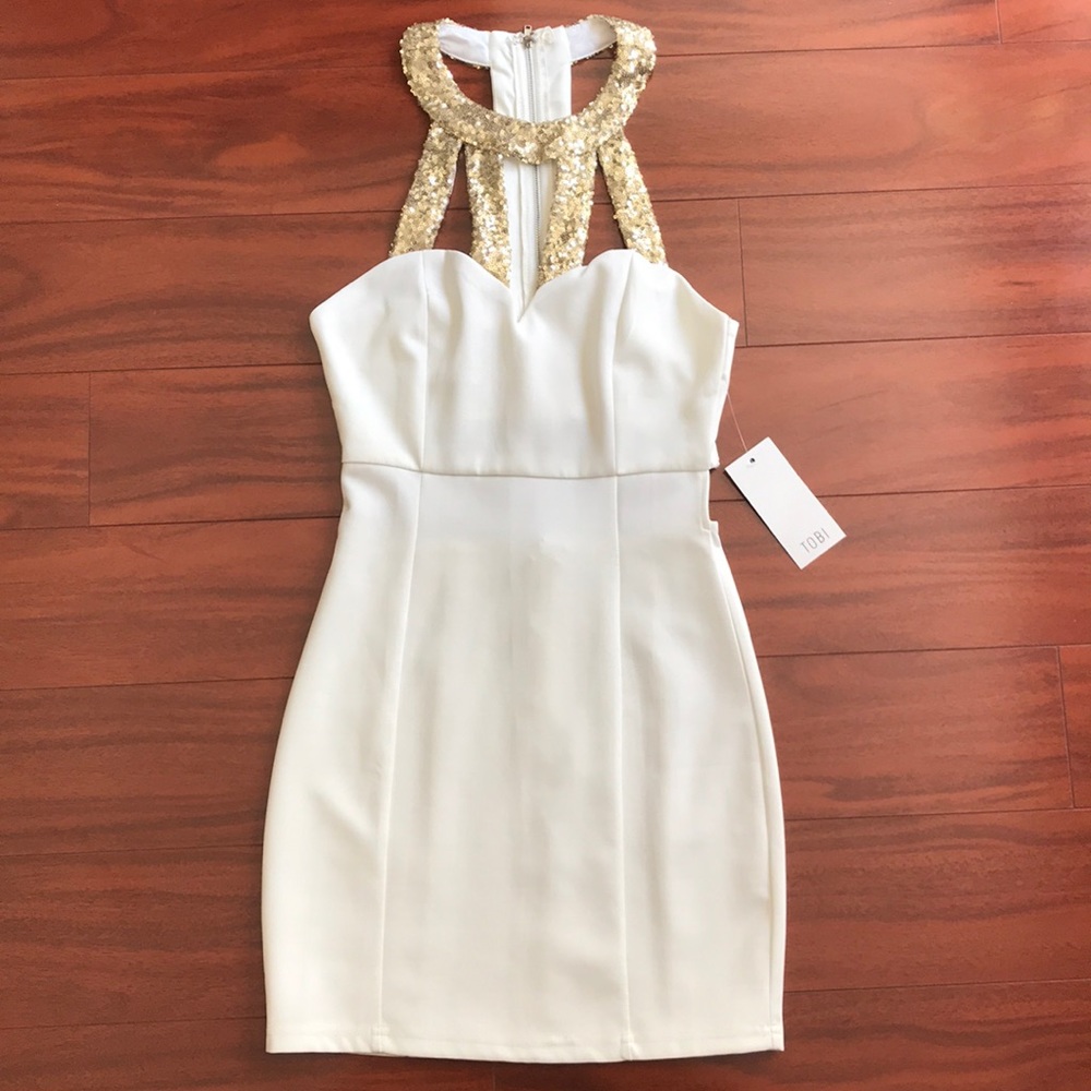 Sexy White Glamorous Dress
